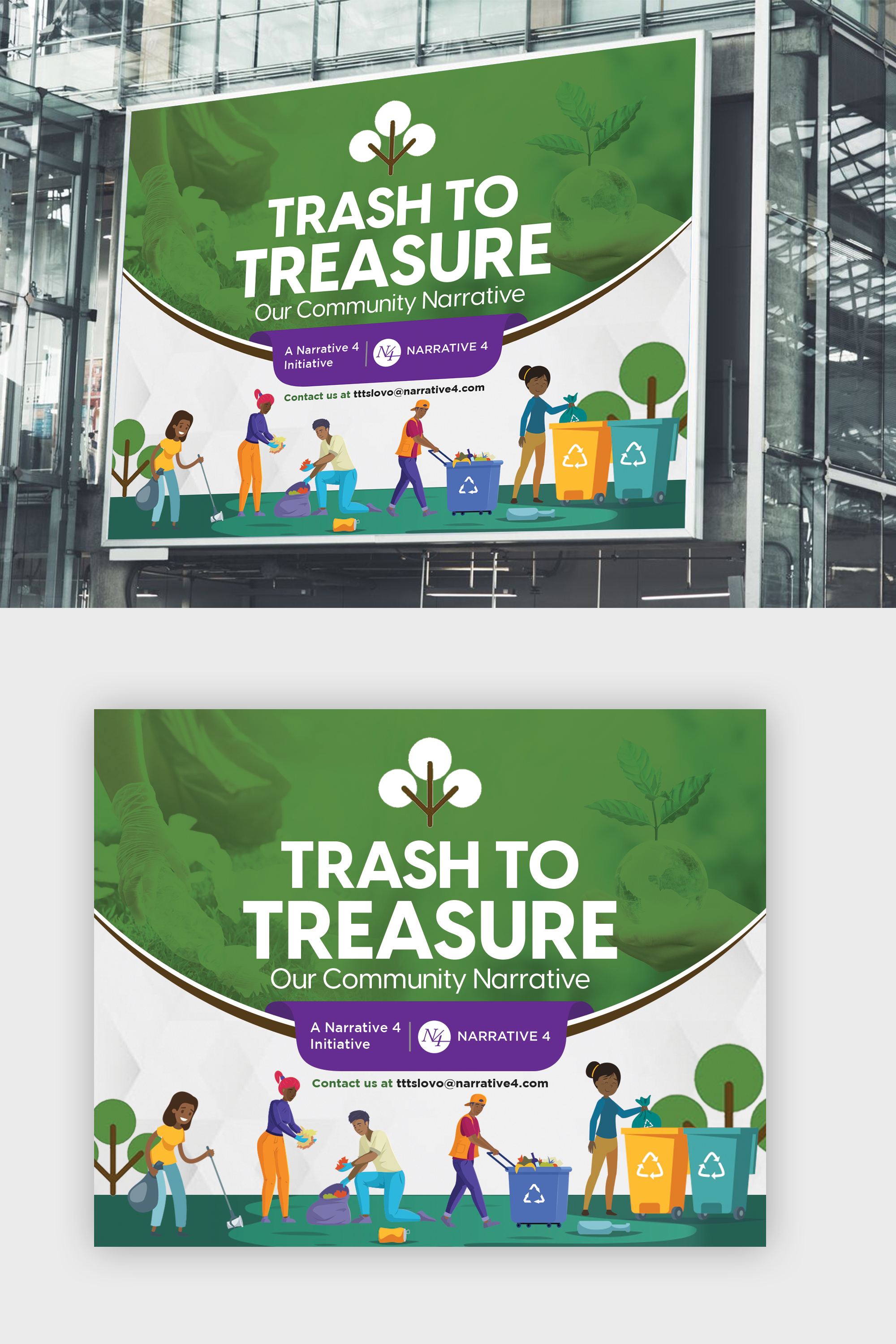 Signage Design by debdesign for Narrative 4 | Design #27948659