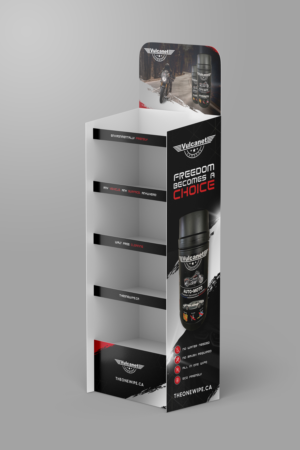 Auto Detailing Wipe - Retail Display Stand | Diseño Gráfico por ZeneFashions