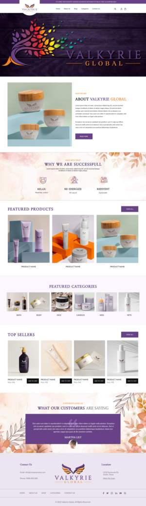 Shopify Design by UniqueCreator99 for this project | Design: #27952168