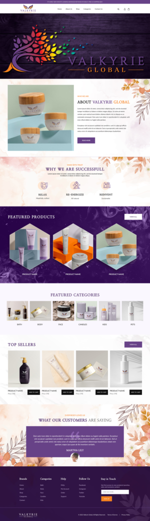 Shopify Design by UniqueCreator99 for this project | Design: #27952765