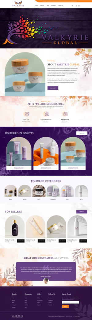 Shopify Design by UniqueCreator99 for this project | Design: #27952810