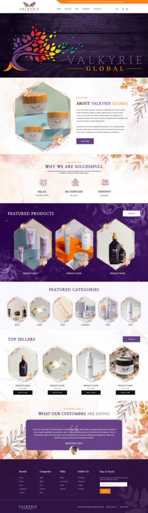 Shopify Design by UniqueCreator99 for this project | Design: #27964311