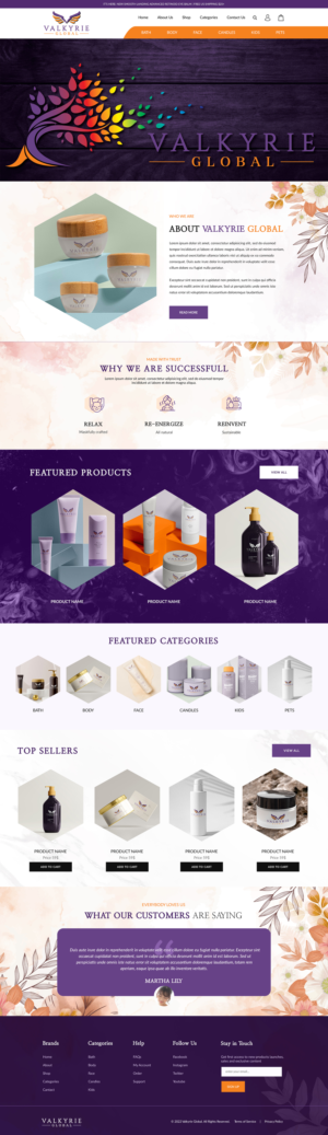 Shopify Design by UniqueCreator99 for this project | Design: #27971023