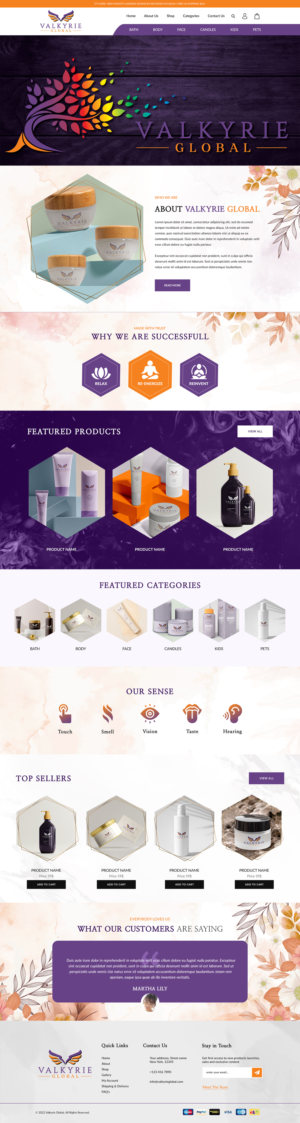 Shopify Design by UniqueCreator99 for this project | Design #27990892