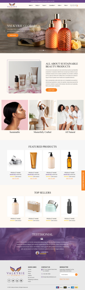 Shopify Design by Titan Eagle for this project | Design: #27923853