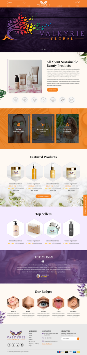 Shopify Design by Titan Eagle for this project | Design: #27955063