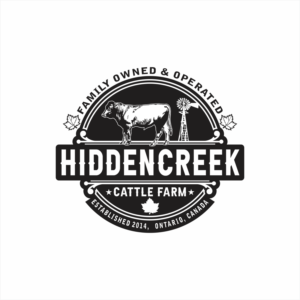 Hiddencreek Cattle Farm  | Logo Design by Johnny MacK