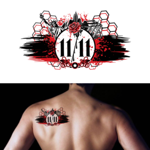 Trash Polka Tattoo Design
