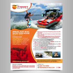 Flyer-Design von Designers Hub für Premier Boating | Design: #27935566