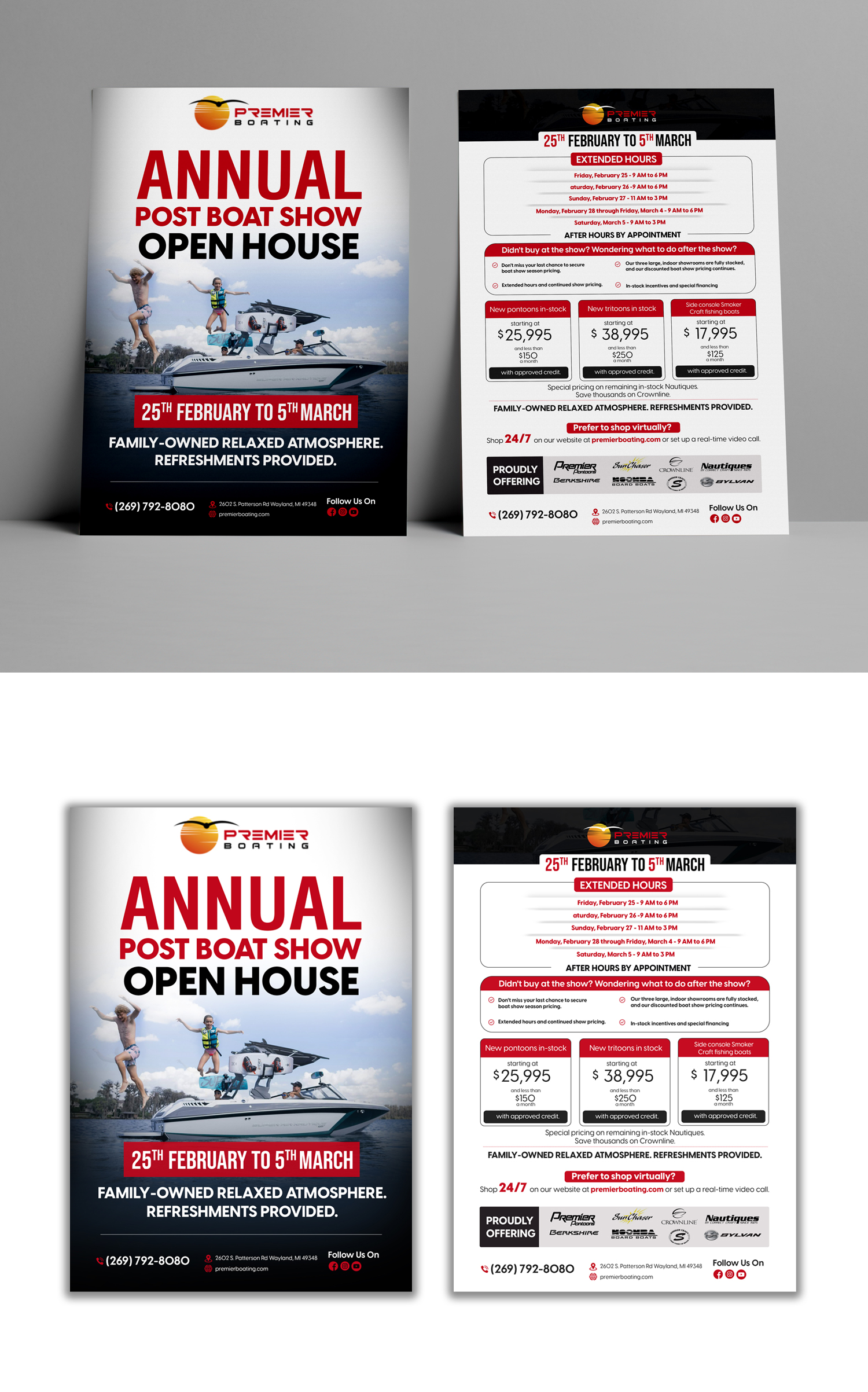 Flyer Design by debdesign for Premier Boating | Design #27932628