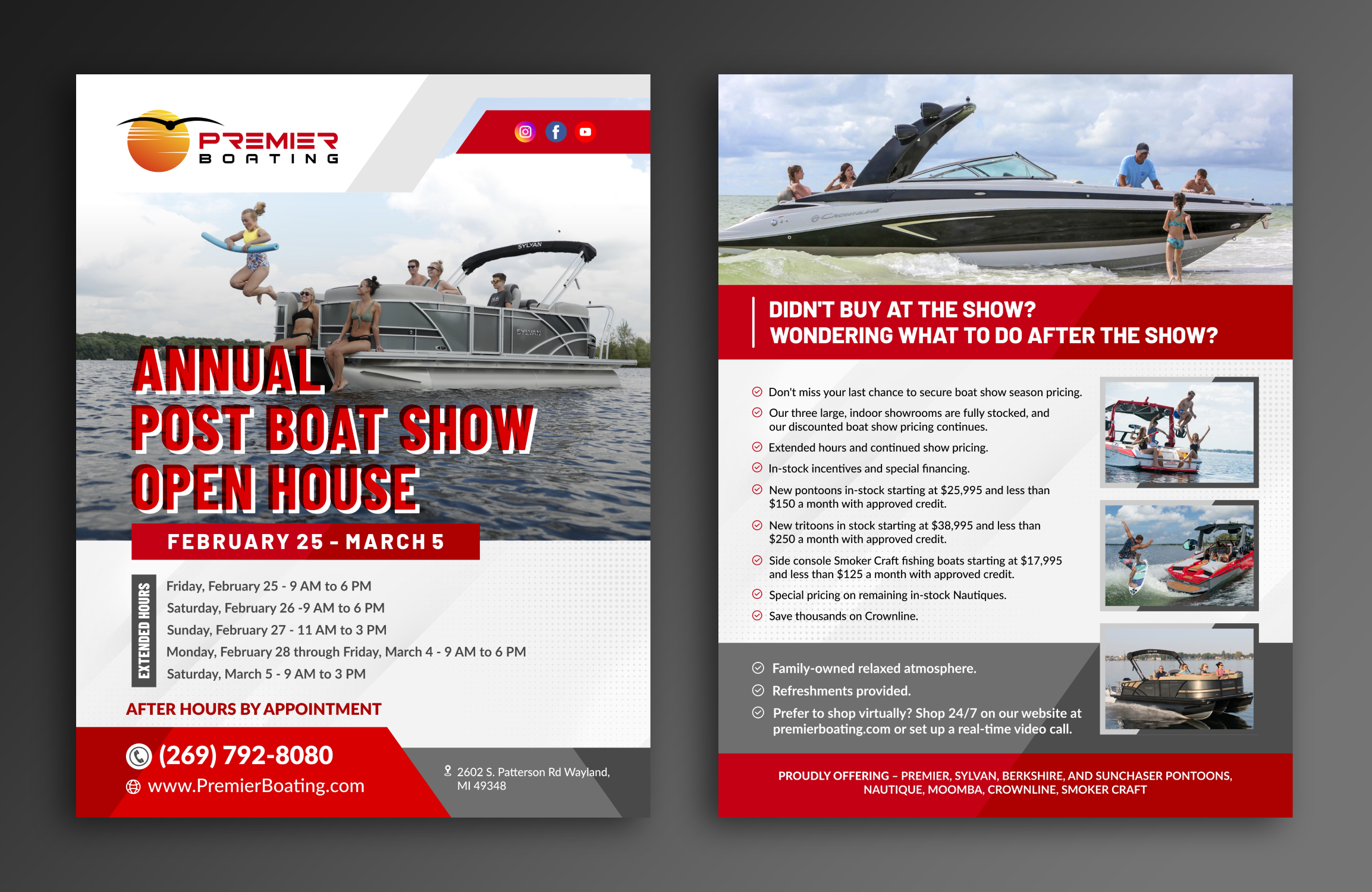 Flyer Design by ecorokerz for Premier Boating | Design #27933453