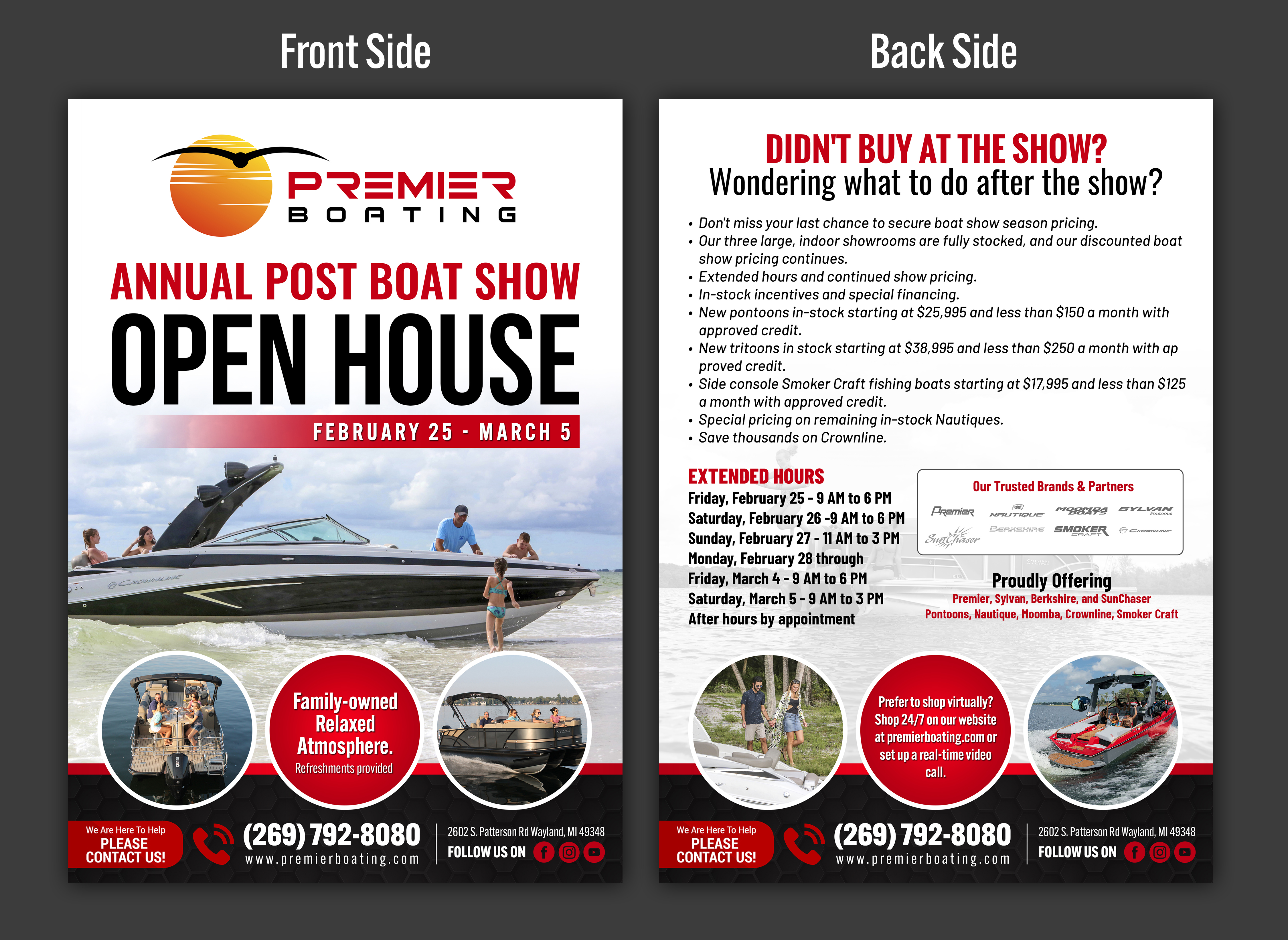 Flyer Design by SAI DESIGNS for Premier Boating | Design #27935535