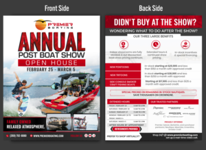 Flyer-Design von SAI DESIGNS für Premier Boating | Design: #27940736