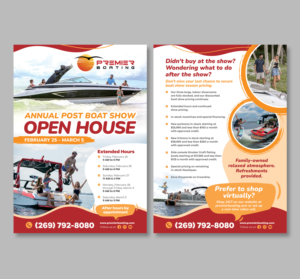 Flyer-Design von Dzhafir für Premier Boating | Design: #27933250