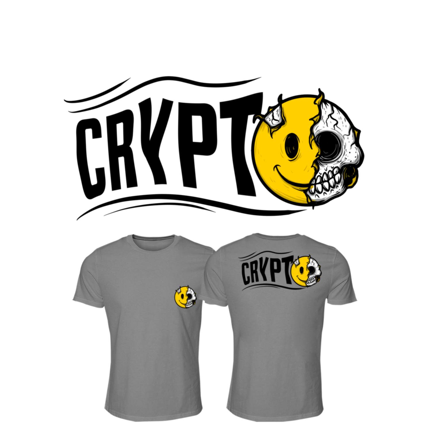 T-shirt Design by Falih A for CryptoSmilez.com | Design #27932418