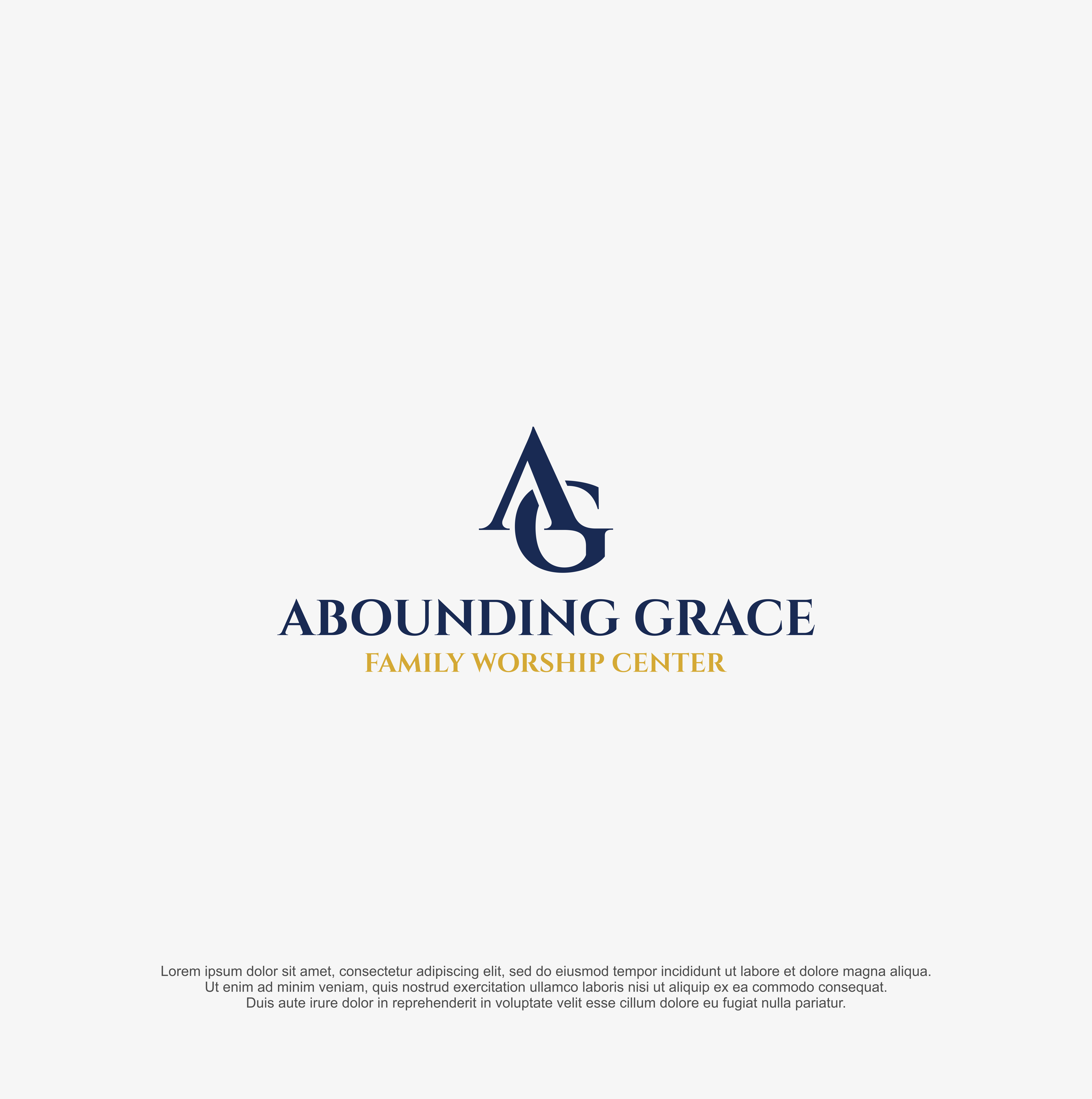Logo Design by R!CKY for Abounding Grace Family Worship Center | Design #27962659