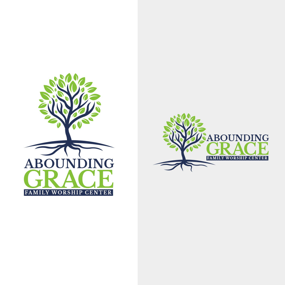 Logo Design by PsyPen for Abounding Grace Family Worship Center | Design #27937451