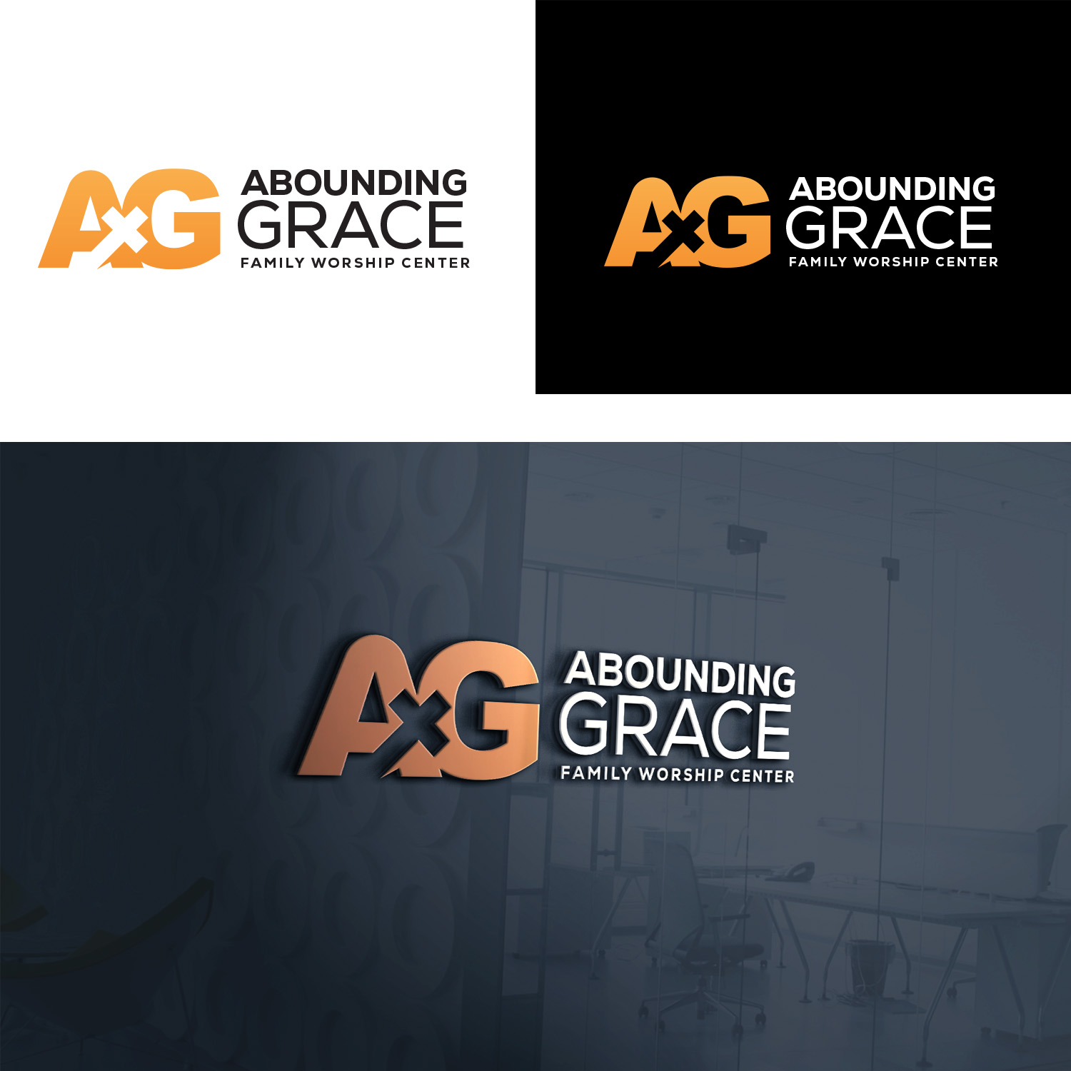 Logo Design by Finley Johnson for Abounding Grace Family Worship Center | Design #27970590