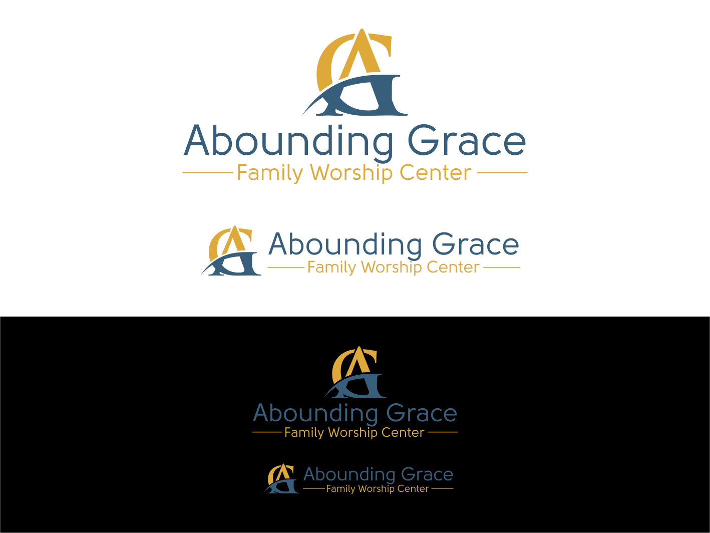 Logo Design by BNdesigner for Abounding Grace Family Worship Center | Design #28467812