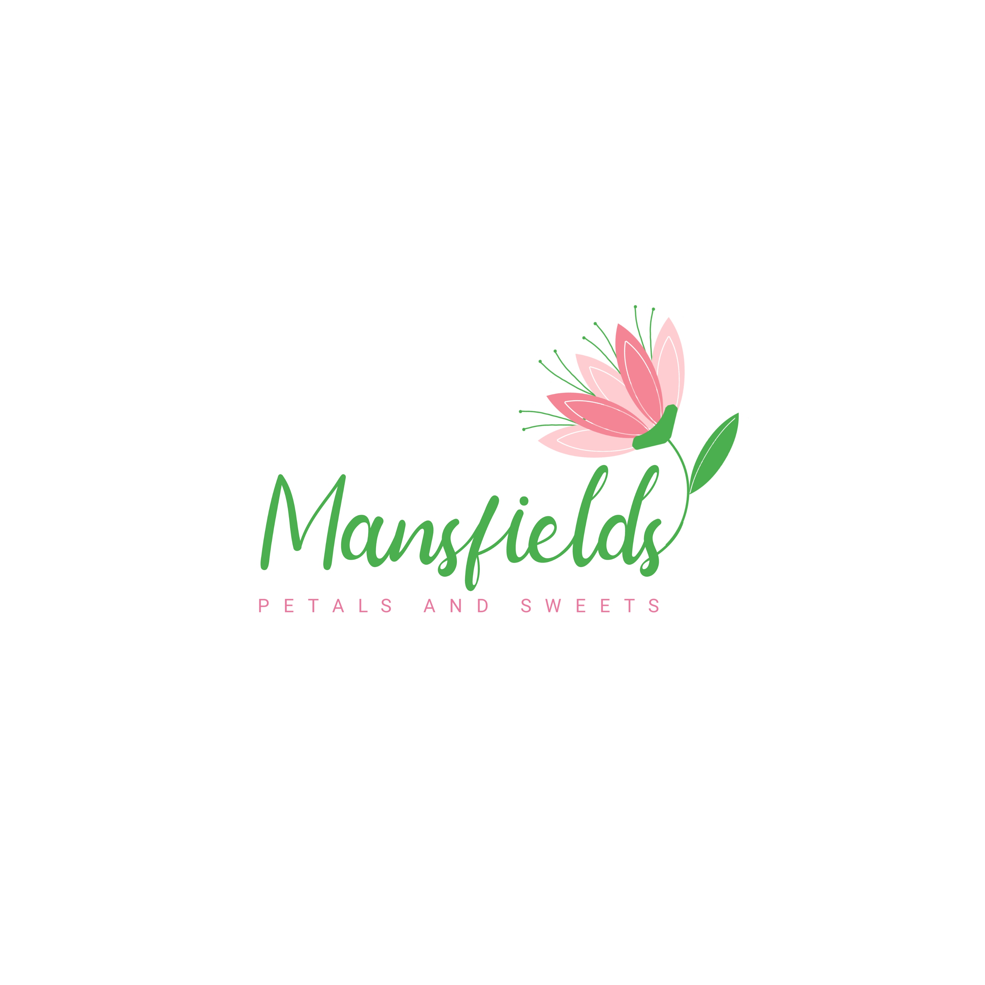 Logo Design by Sjmafia for Mansfields Petals And Sweets | Design #27941783