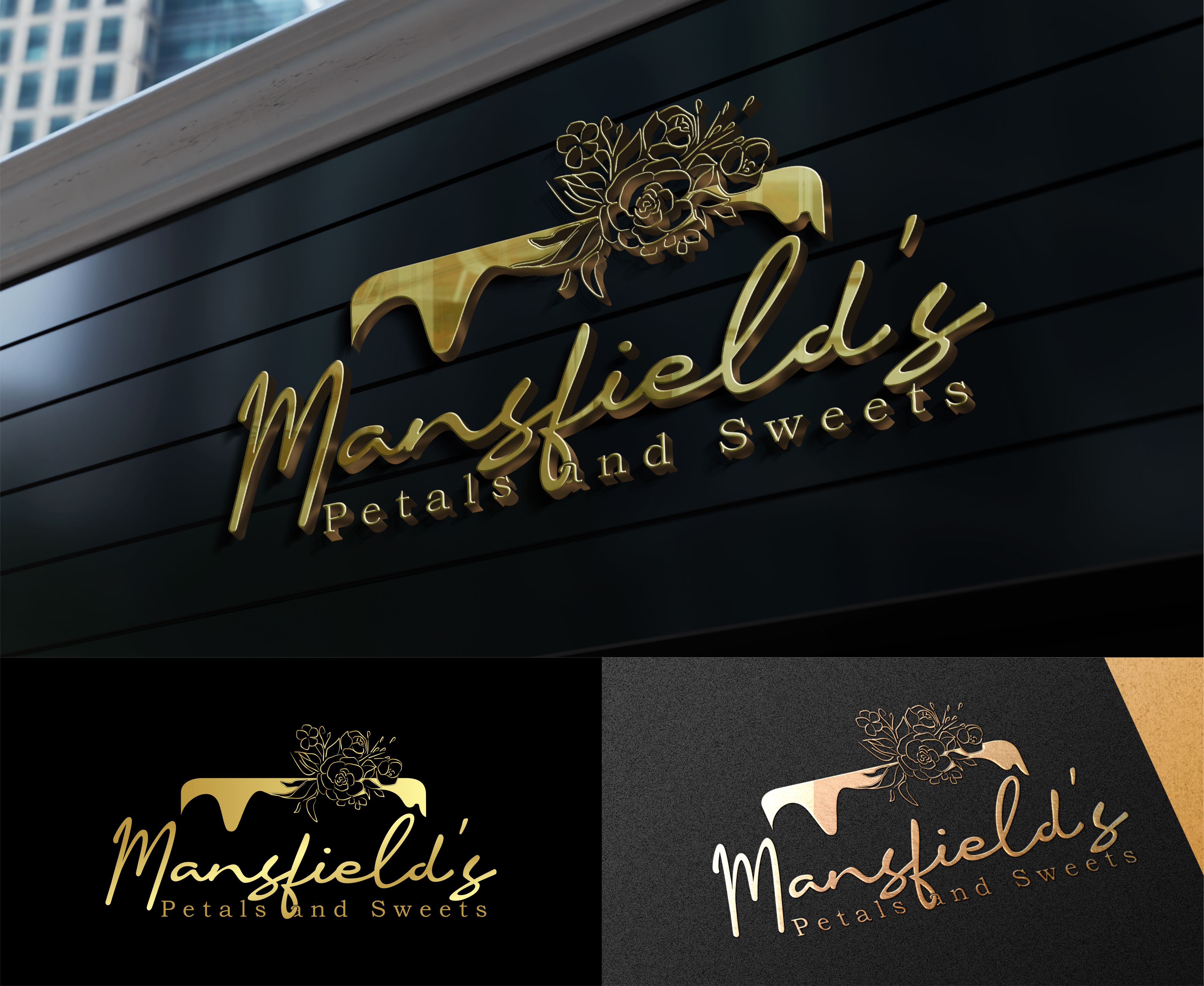 Logo Design by vta for Mansfields Petals And Sweets | Design #27942052