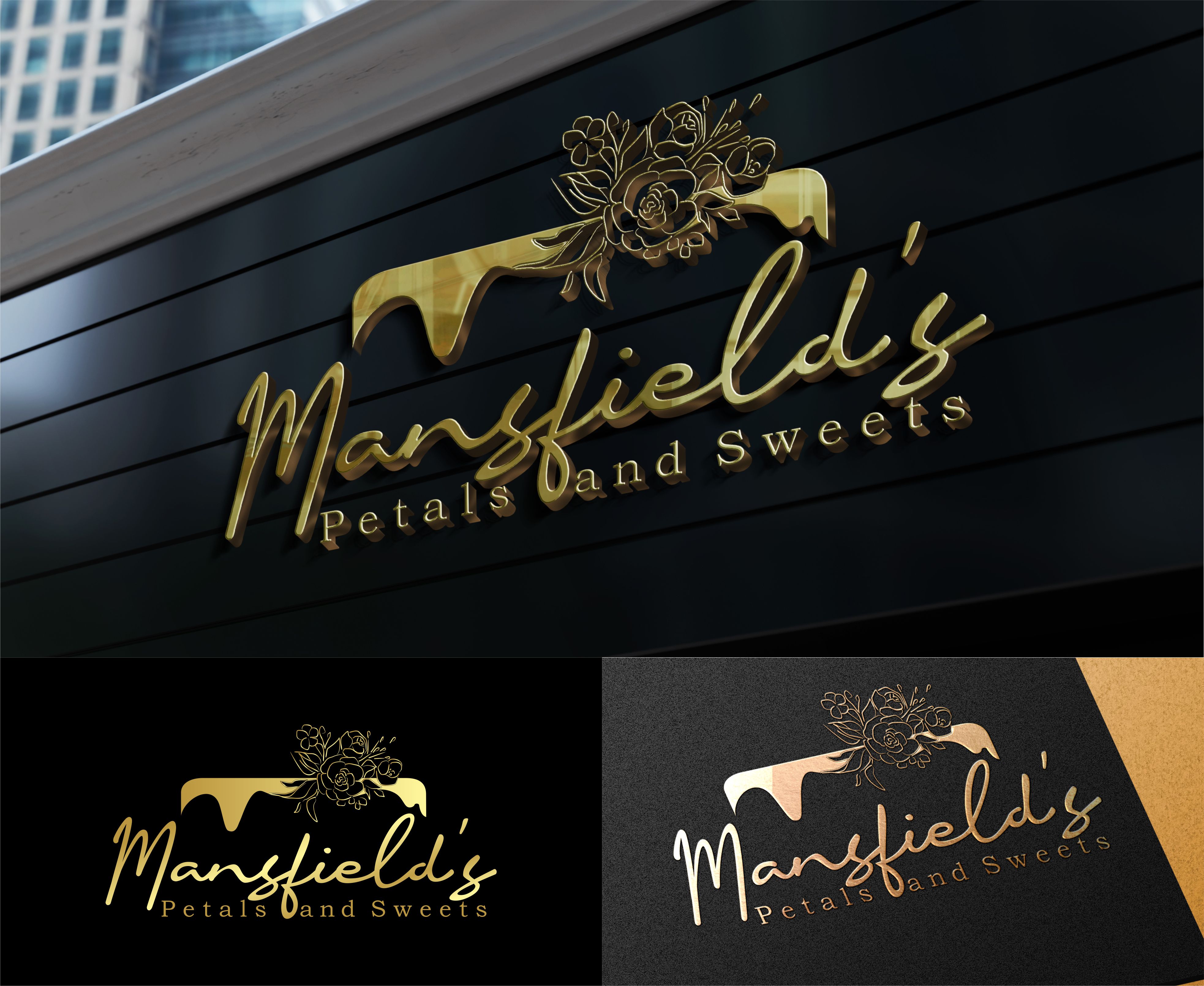 Diseño de Logo por vta para Mansfields Petals And Sweets | Diseño #27947724