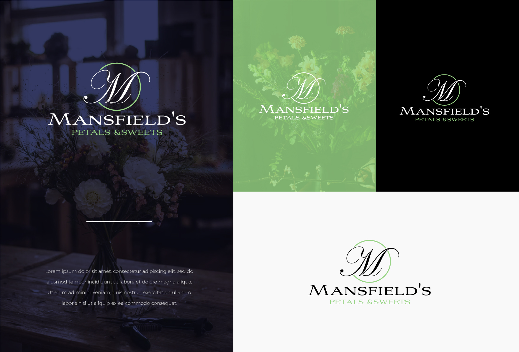 Logo Design by HWdesigns for Mansfields Petals And Sweets | Design #27937274