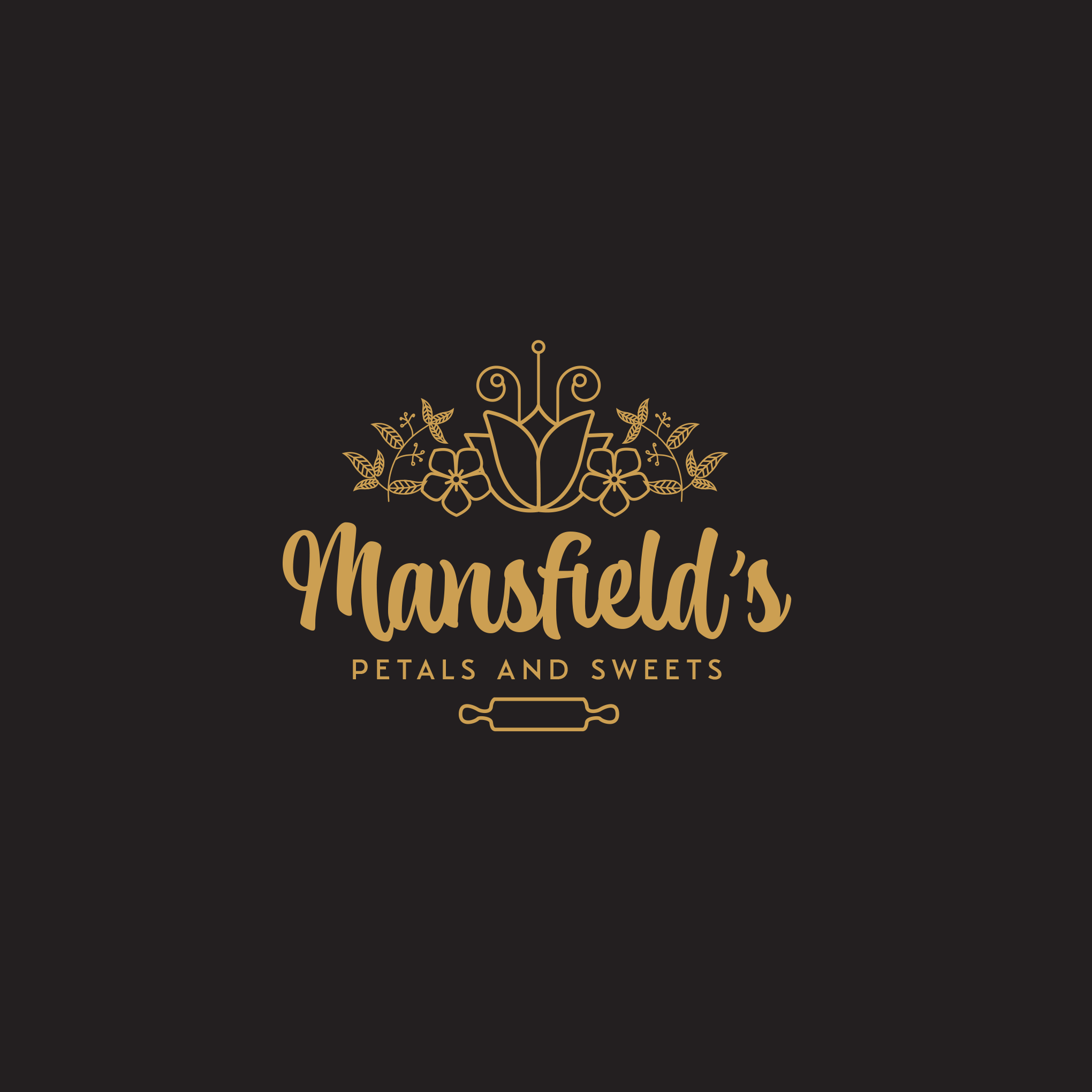Logo Design by Raylene Johnston for Mansfields Petals And Sweets | Design #27942343
