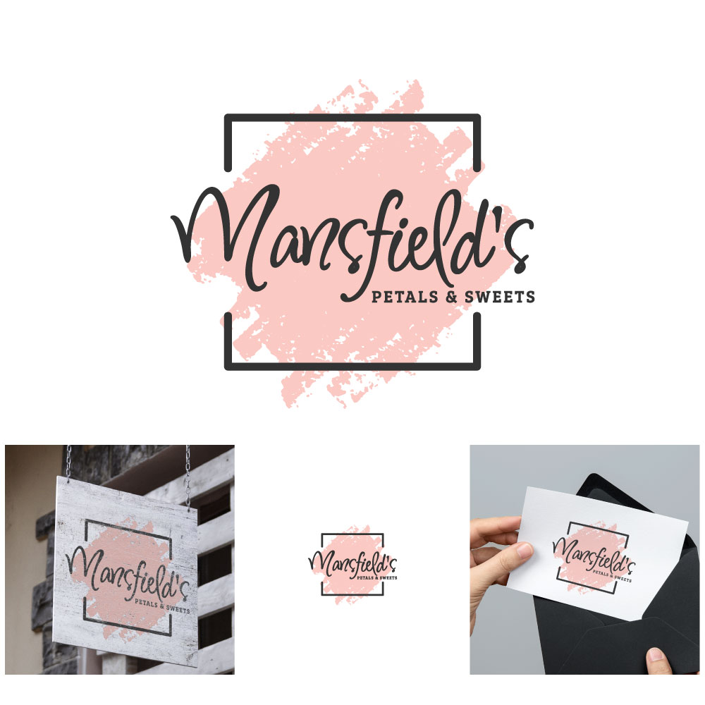 Logo Design by michellefrances for Mansfields Petals And Sweets | Design #27938048