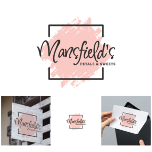 Logo Design by michellefrances for Mansfields Petals And Sweets | Design: #27938048