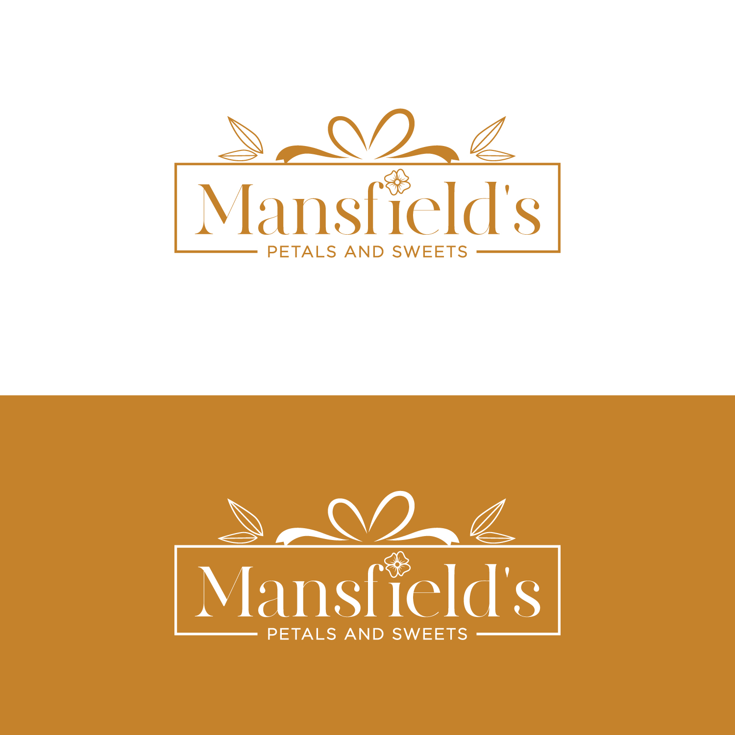 Logo Design by LAXMI DESIGNHUB for Mansfields Petals And Sweets | Design #27942757