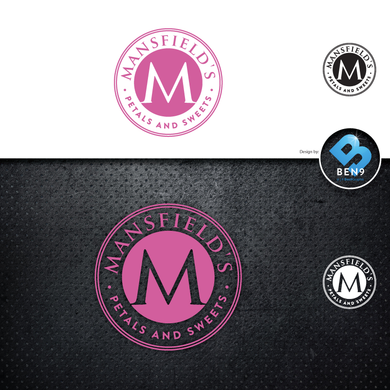 Logo Design by Ben9Graphic for Mansfields Petals And Sweets | Design #27938306