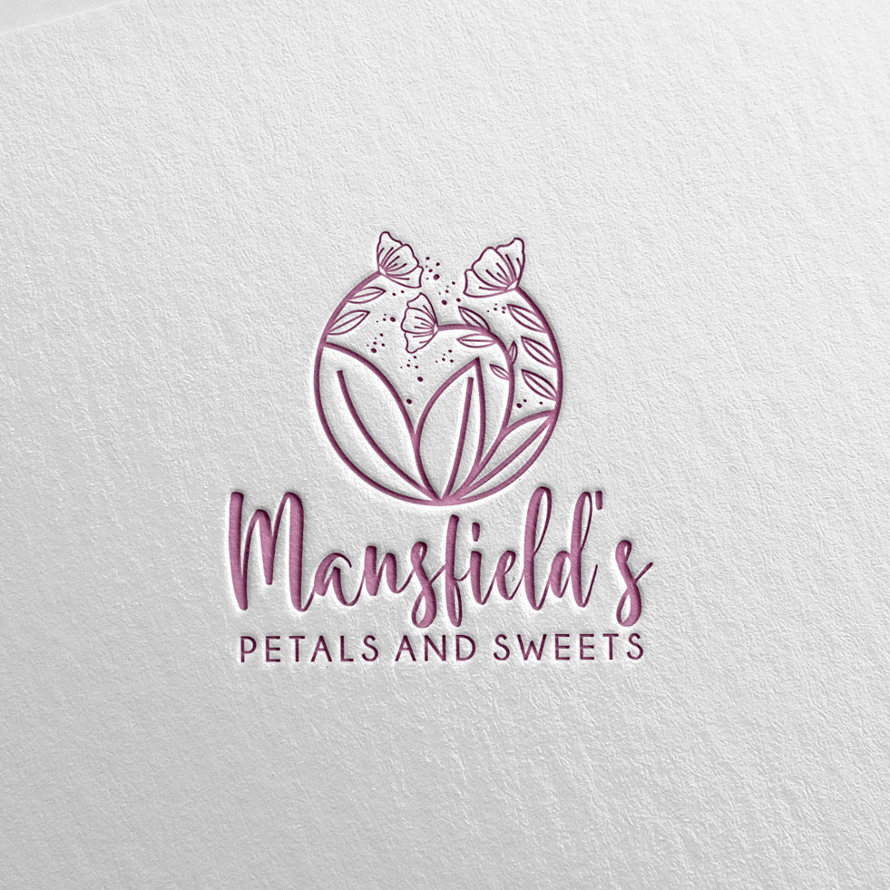 Logo Design by SteffySummer for Mansfields Petals And Sweets | Design #27936667