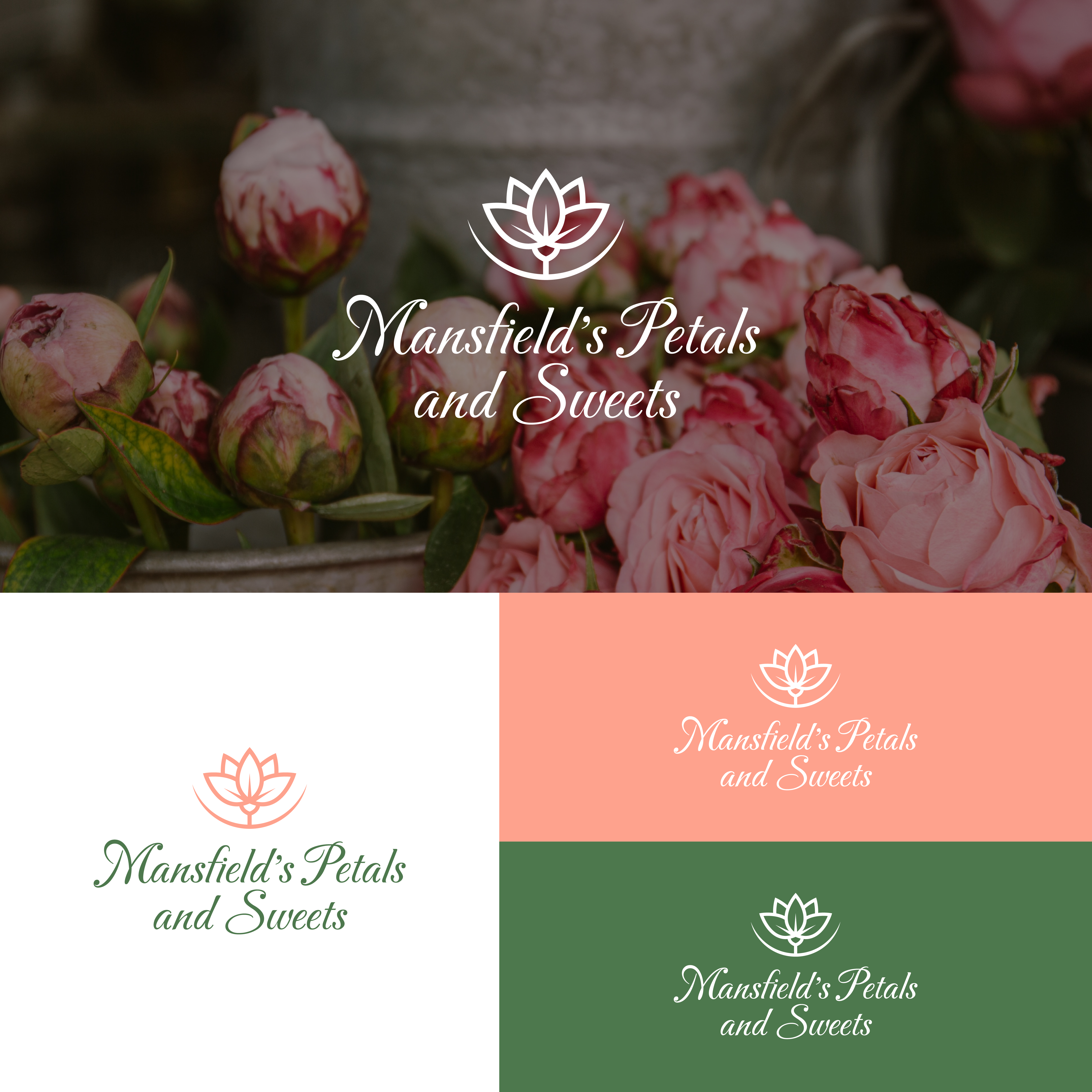 Logo Design by A.R.D.P for Mansfields Petals And Sweets | Design #27936857