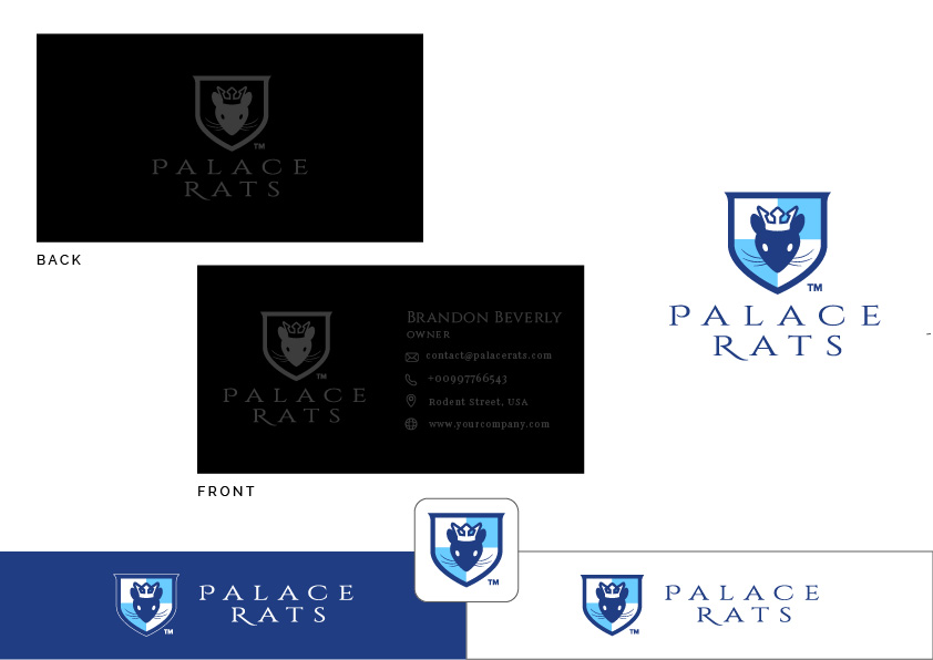 Logo- und Visitenkarten-Design von ~idiaz~ für Palace Rats | Design #27954595