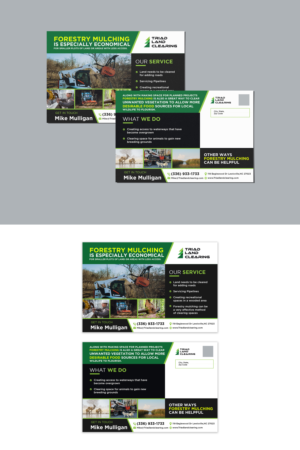 Postcard Design by debdesign for Triad Land Clearing  | Design: #27944897