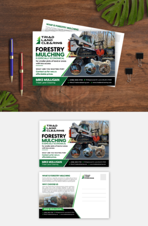 Postcard Design by debdesign for Triad Land Clearing  | Design: #27945288