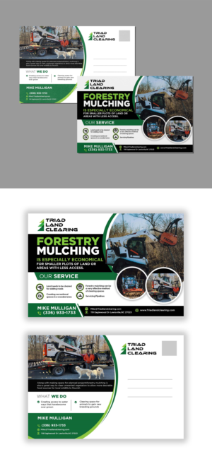 Postcard Design by debdesign for Triad Land Clearing  | Design: #27947234