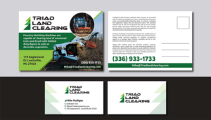 Postcard Design by Deziners Zone for Triad Land Clearing  | Design: #27940317