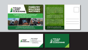 Postcard Design by Deziners Zone for Triad Land Clearing  | Design: #27940329