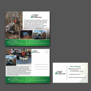 Postcard Design by aspiremedia for Triad Land Clearing  | Design: #27947304