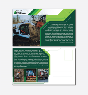 Postcard Design by srhzaidi for Triad Land Clearing  | Design: #27972615