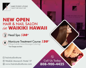 Hair salon and Nail salon in Hawaii need a newspaper Ad design. | Diseño de Anuncio de Prensa por Mahato Inventive
