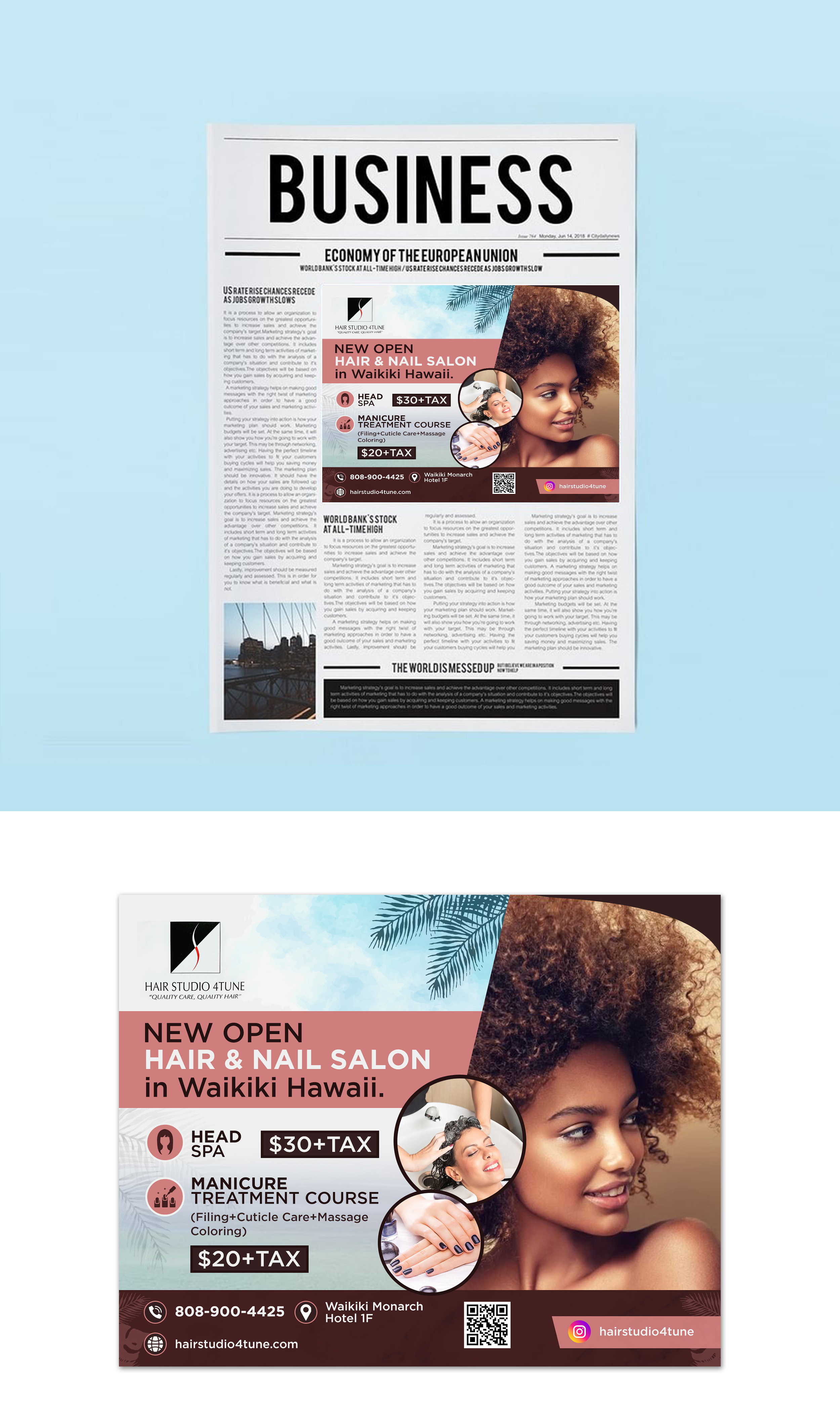 Newspaper Ad Design by debdesign for this project | Design #27971087