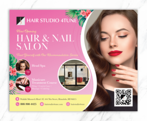 Hair salon and Nail salon in Hawaii need a newspaper Ad design. | Diseño de Anuncio de Prensa por sun_design