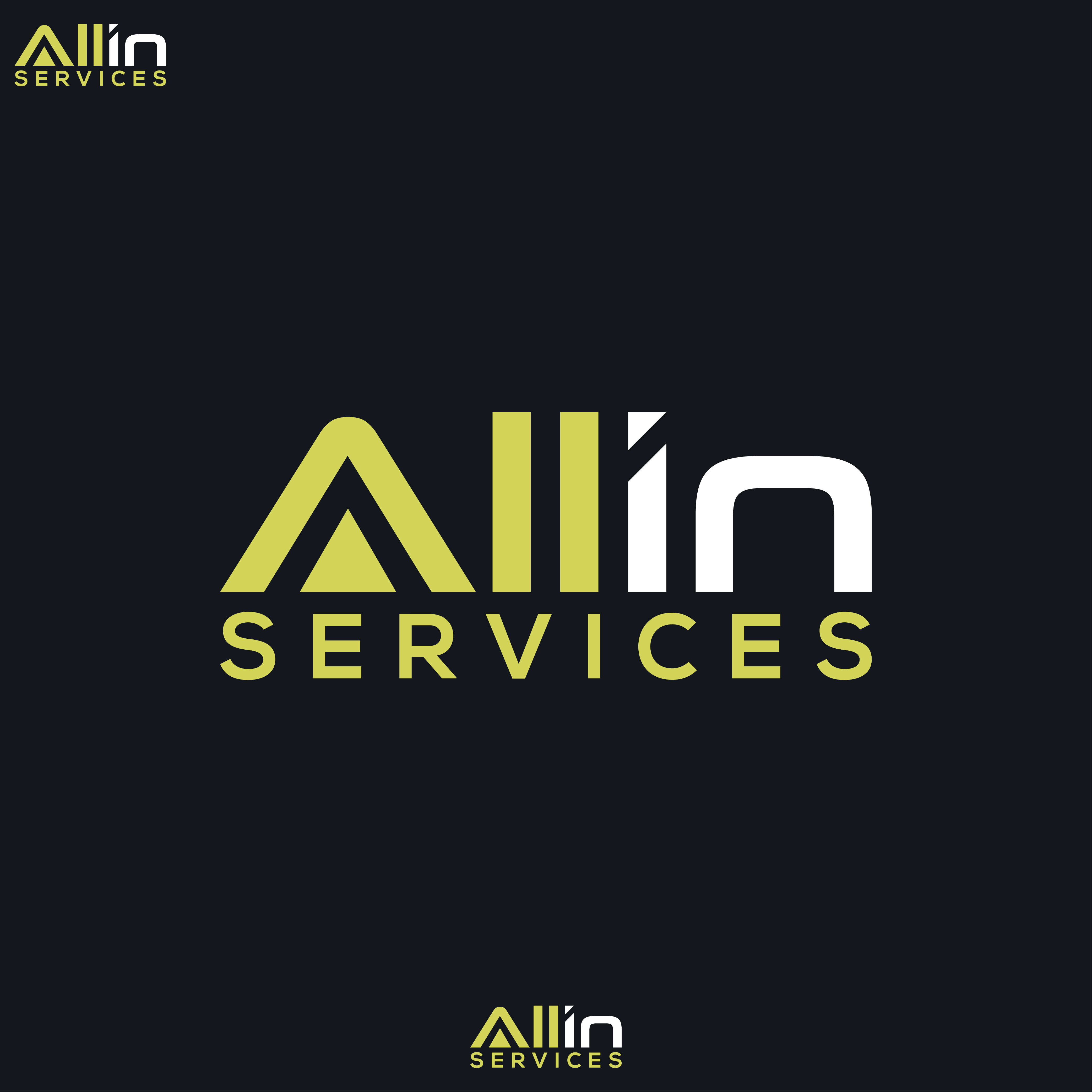 Logo Design by CrewType for All In Services | Design #27938414