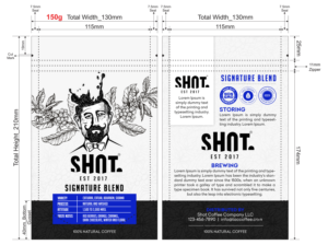 coffee bag design | Graphic Design by SAI DESIGNS