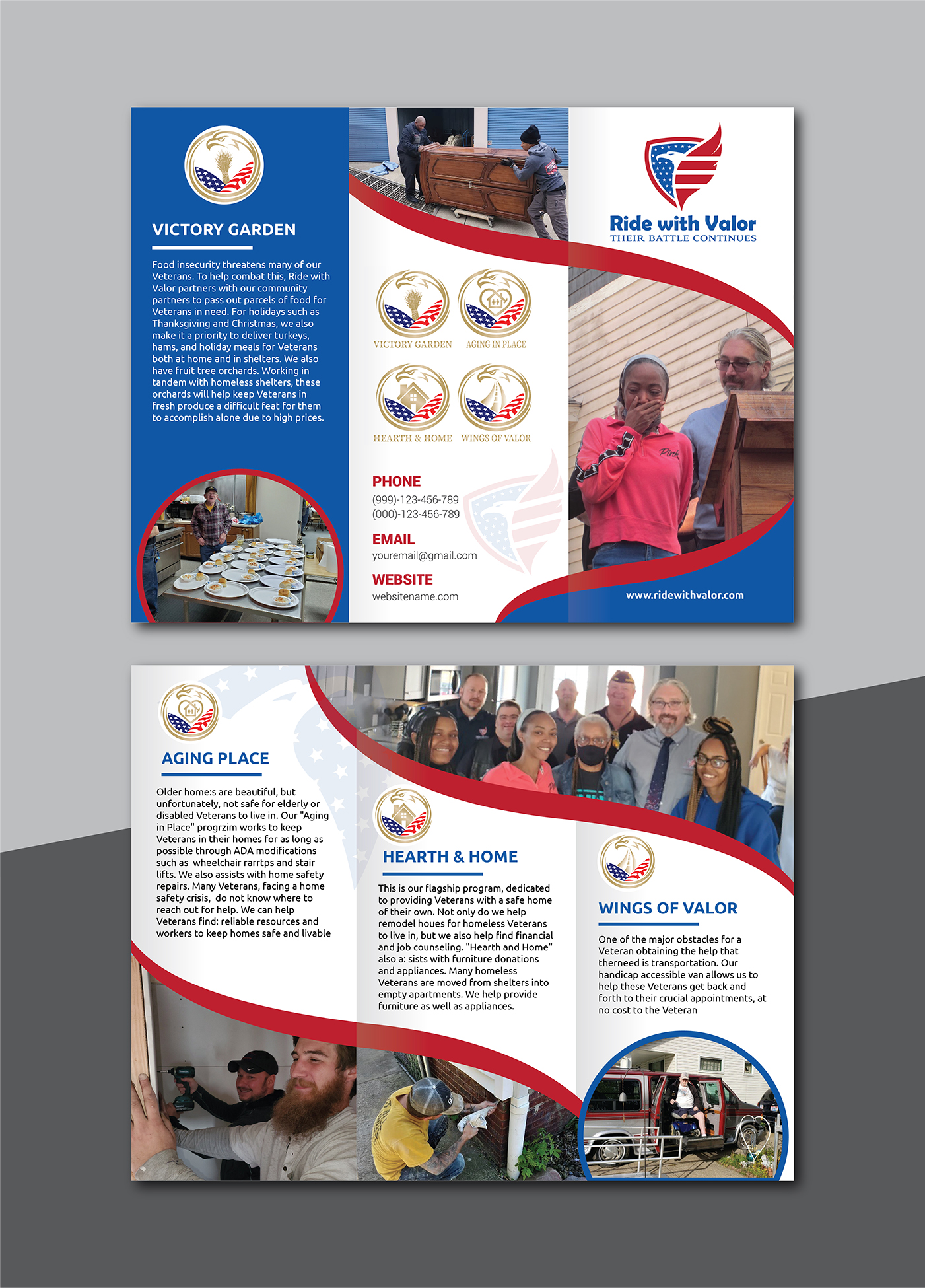 Flyer Design by Deziners Zone for Ride with Valor | Design #27950468