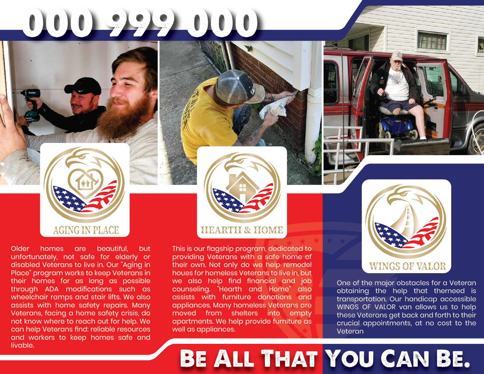 Flyer Design by 3Guys for Ride with Valor | Design #27952239