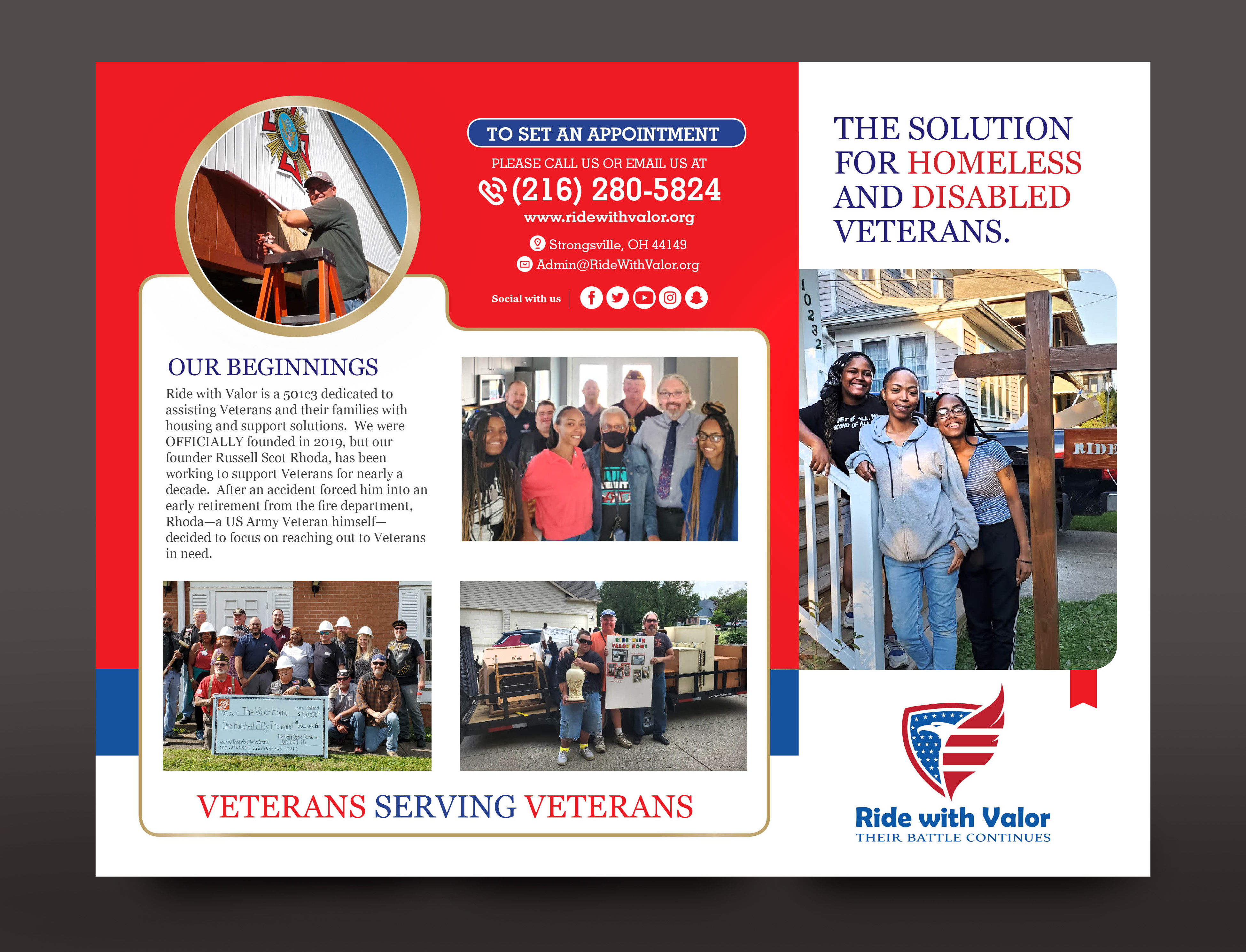 Flyer Design by rkailas for Ride with Valor | Design #27944558